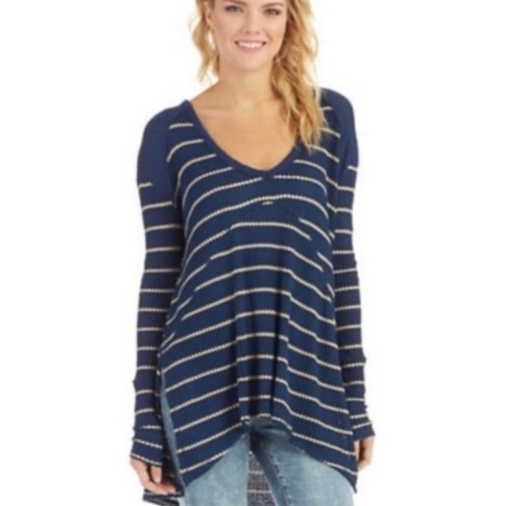 Free People Long Sleeve Sunset Thermal Top XS